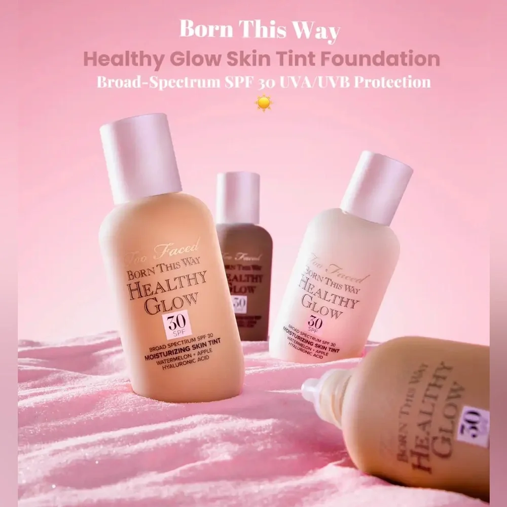 Too Faced Born This Way Healthy Glow Moisturizing Skin Tint Spf 30 /Vanilla /NIB